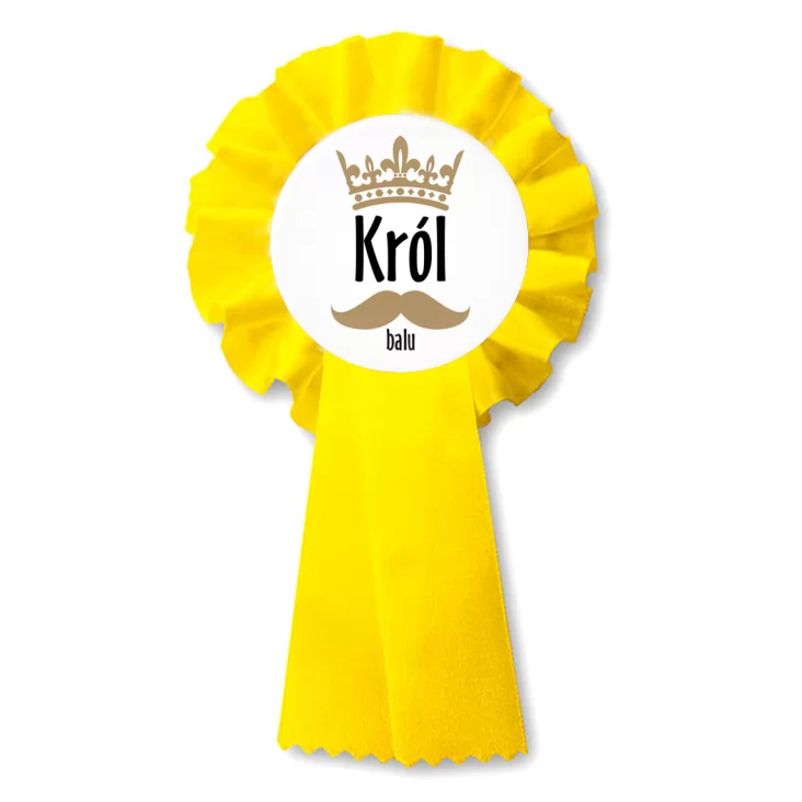 przypinka kotylion Król Balu