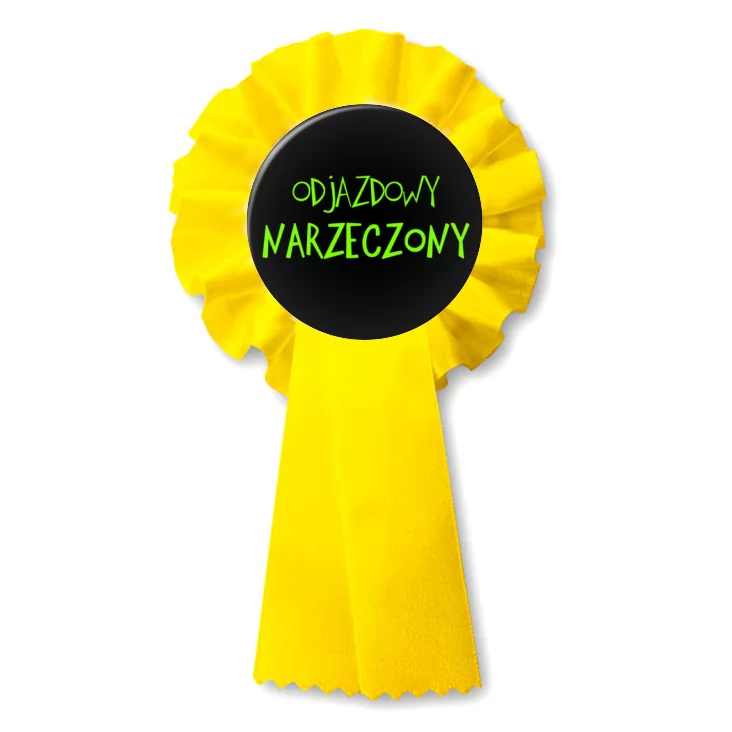 przypinka kotylion Odjazdowy narzeczony