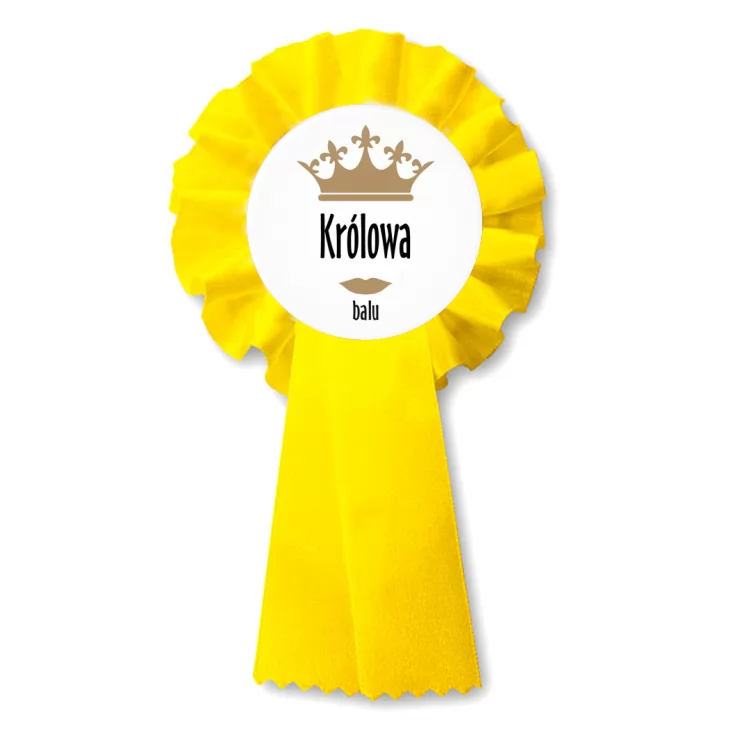 przypinka kotylion Królowa Balu