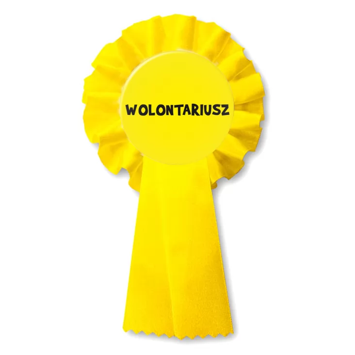 przypinka kotylion Wolontariusz