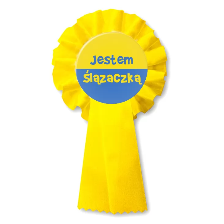 przypinka kotylion Jestem Ślązaczką