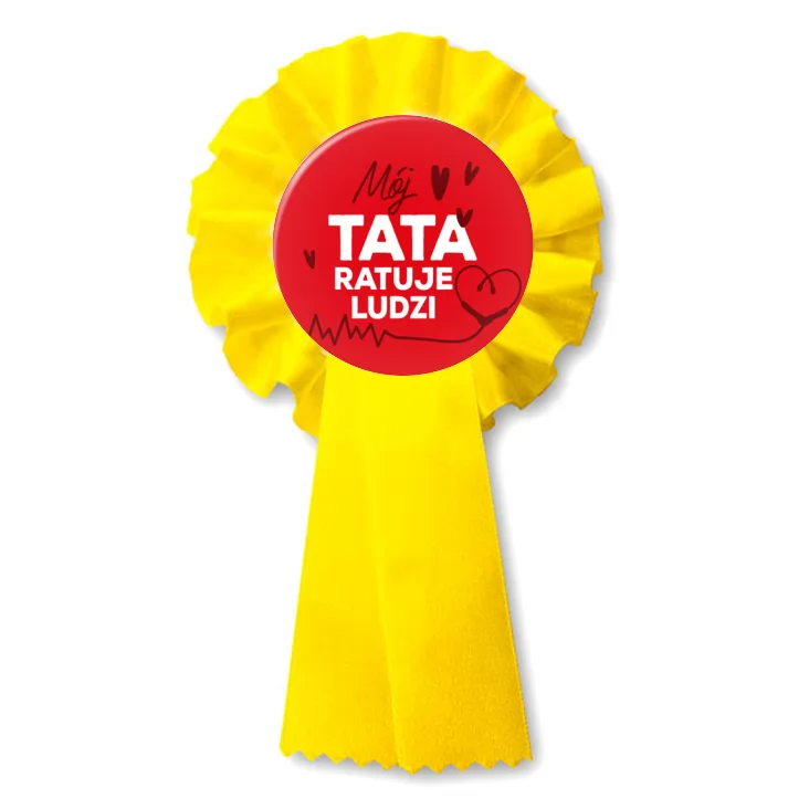przypinka kotylion Mój tata ratuje