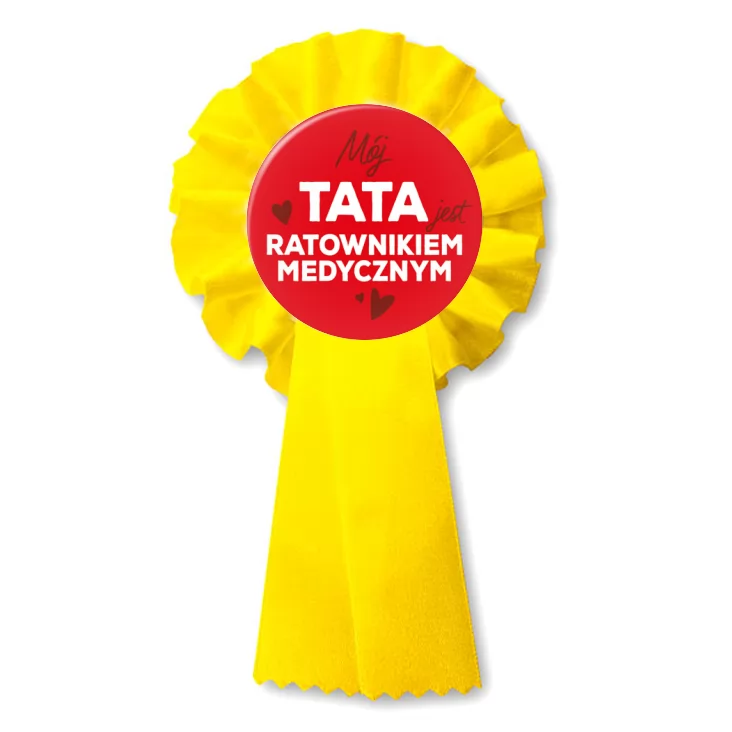 przypinka kotylion Mój tata jest ratownikiem medycznym