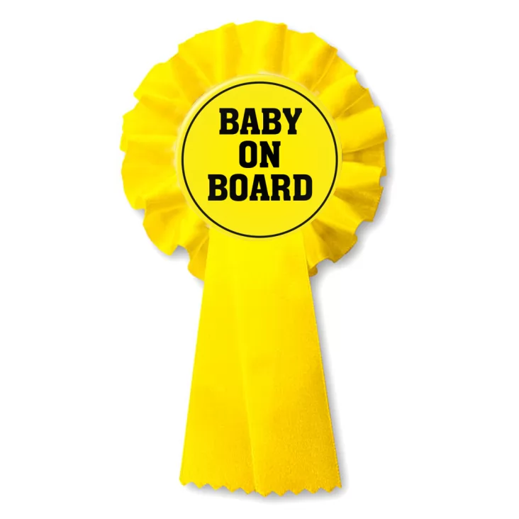 przypinka kotylion Baby on board