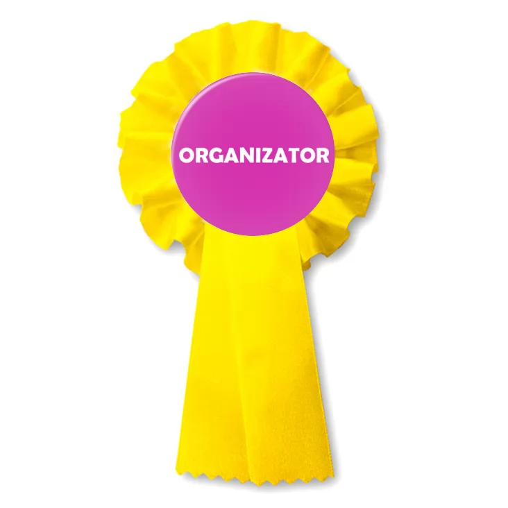 przypinka kotylion Organizator