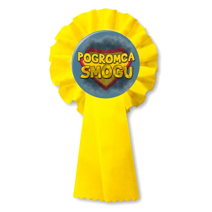 przypinka kotylion Pogromca smogu