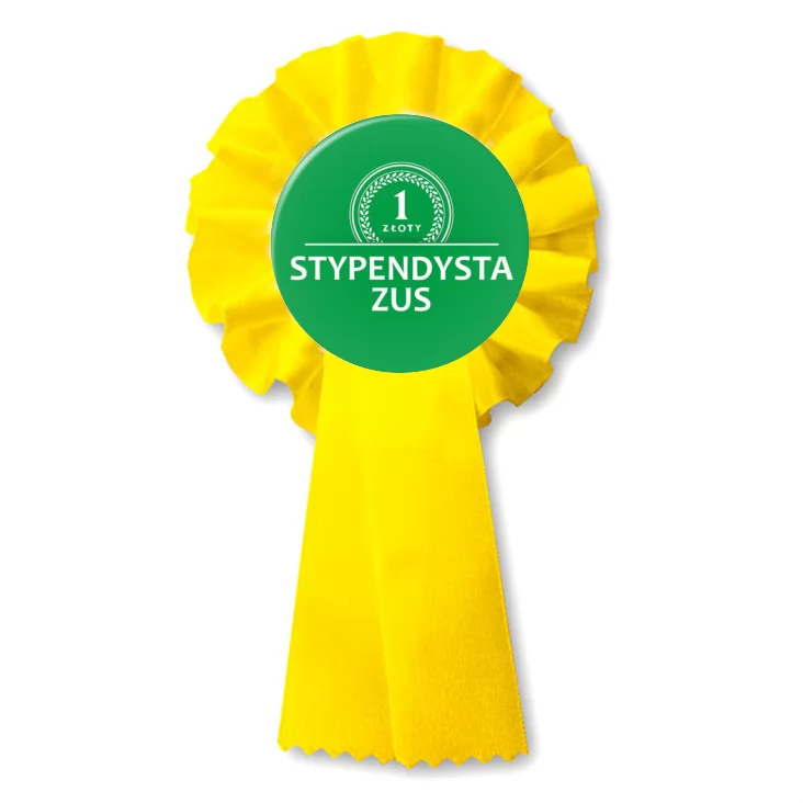 przypinka kotylion Stypendysta ZUS