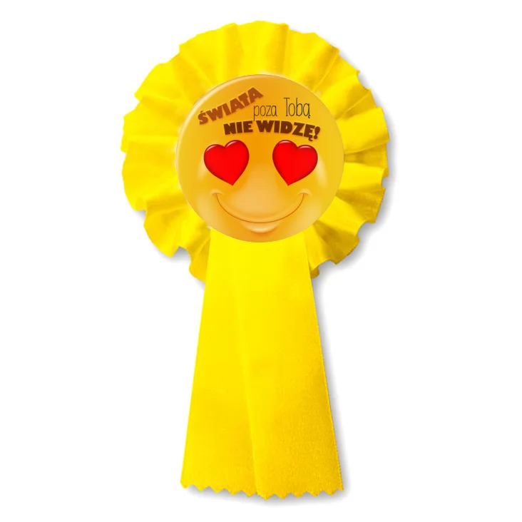 przypinka kotylion Świata poza Tobą nie widzę