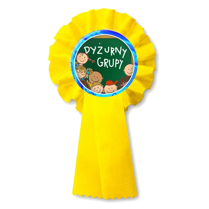 przypinka kotylion Dyżurny grupy obwódka