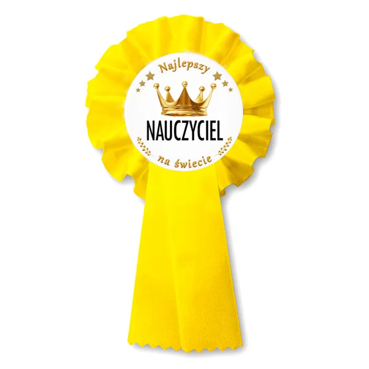 przypinka kotylion Najlepszy Nauczyciel Dzień Nauczyciela