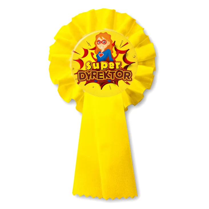 przypinka kotylion Super Dyrektor Superwoman