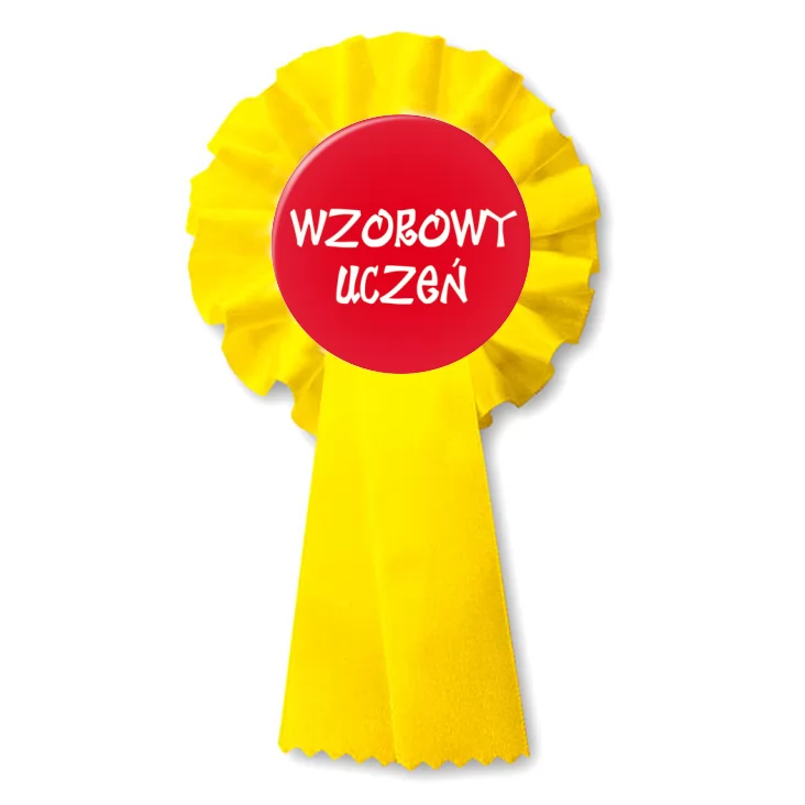 przypinka kotylion Wzorowy uczeń