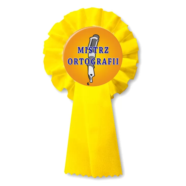 przypinka kotylion Mistrz ortografii