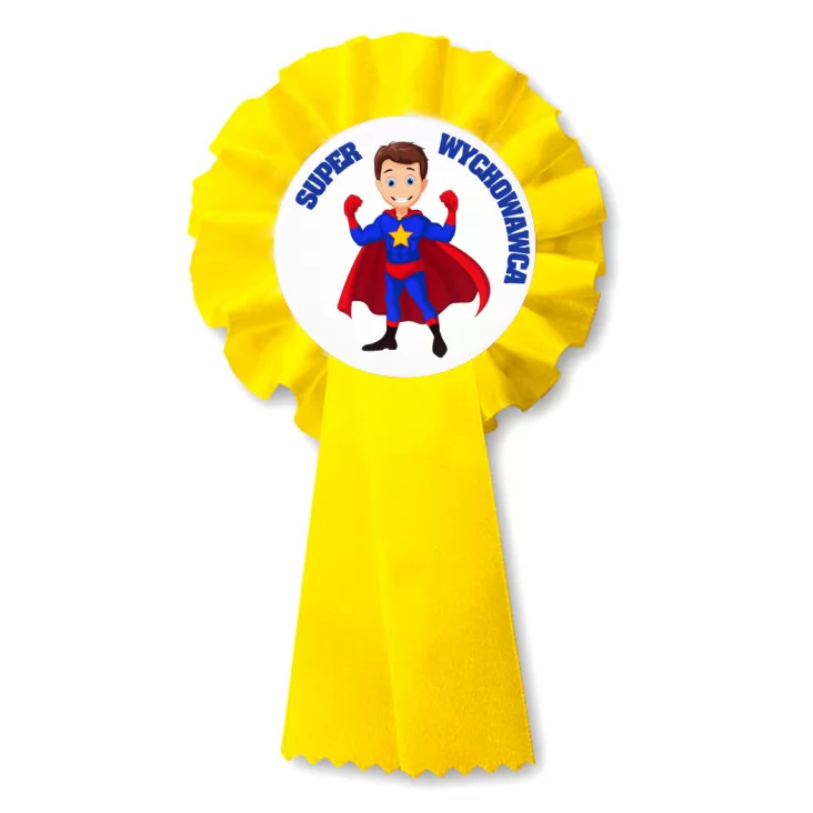 przypinka kotylion Super nauczyciel