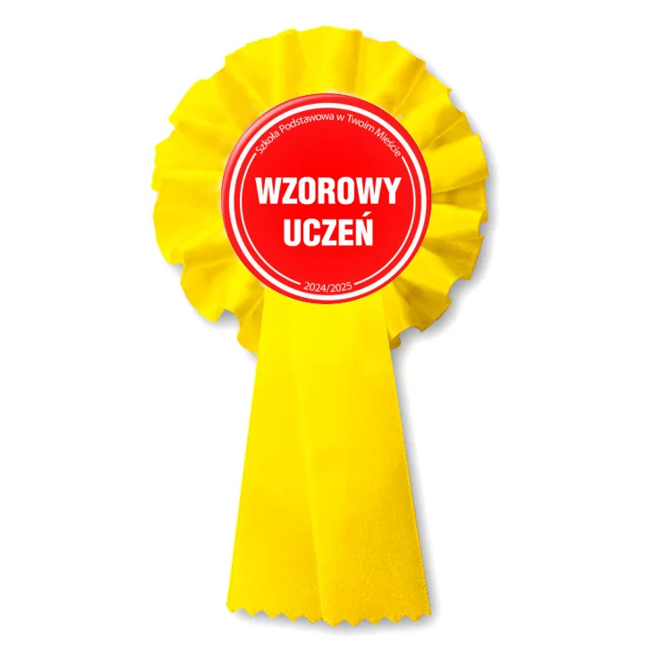 przypinka kotylion Wzorowy Uczeń Odznaka