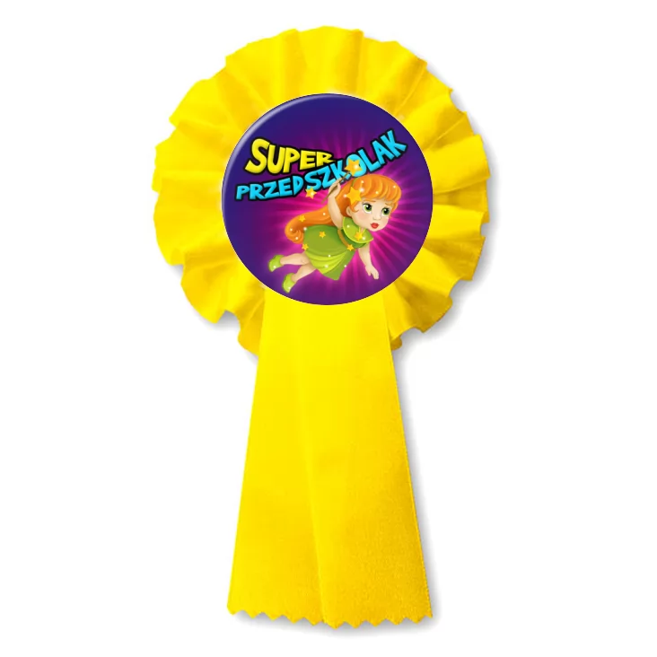 przypinka kotylion Super Przedszkolak