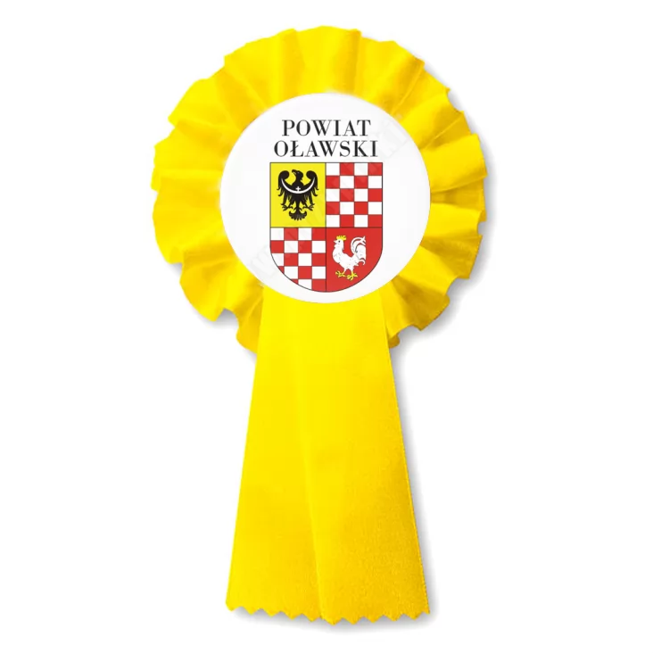 przypinka kotylion Powiat Oławski