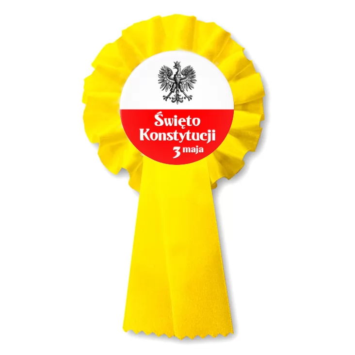 przypinka kotylion Biało-czerwona flaga Narodowe Święto Konstytucji 3 maja