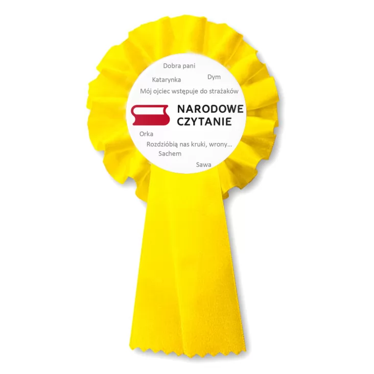 przypinka kotylion Narodowe czytanie