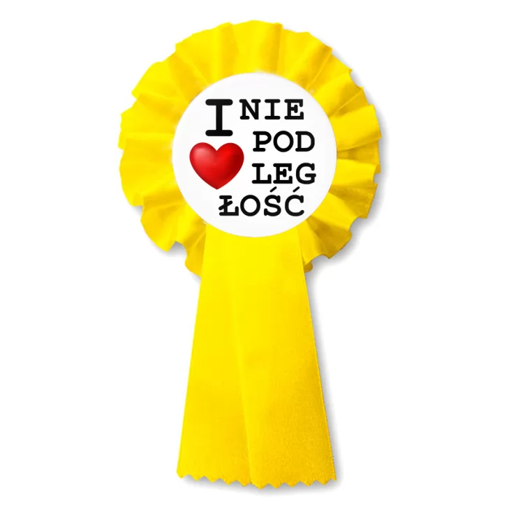 przypinka kotylion I love Niepodległość