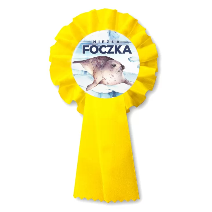 przypinka kotylion Niezła foczka