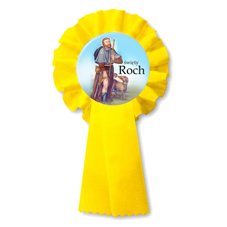 przypinka kotylion Patron święty Roch