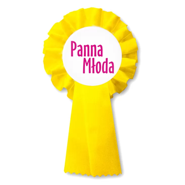 przypinka kotylion Panna Młoda