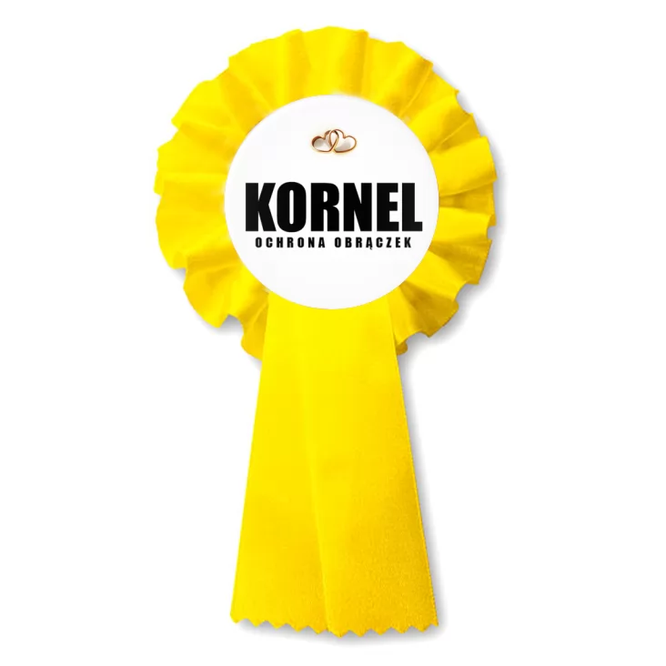 przypinka kotylion Ochrona Obrączek