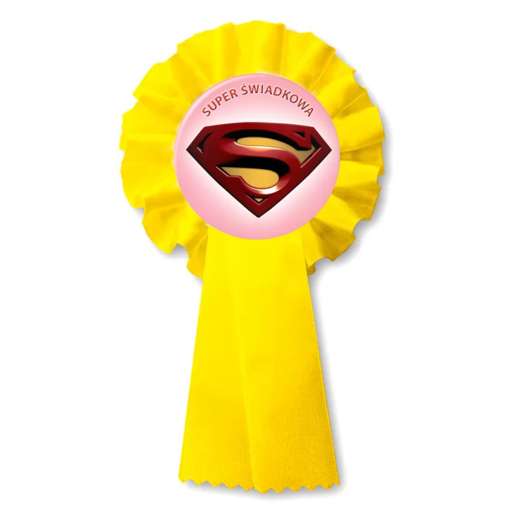 przypinka kotylion Super Świadkowa