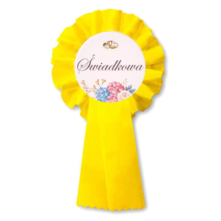 przypinka kotylion Świadkowa