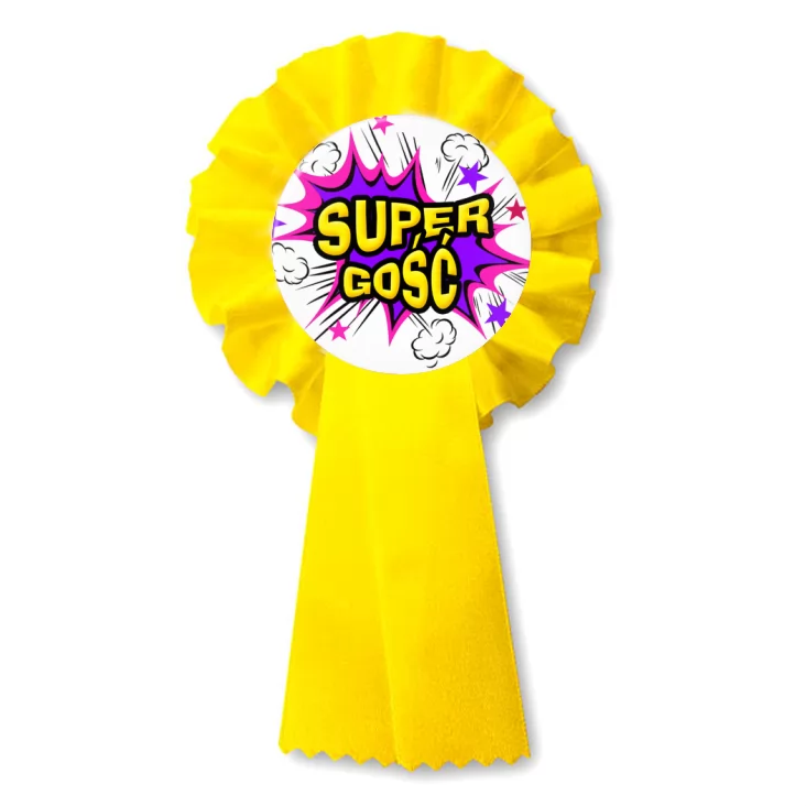 przypinka kotylion Super Gość