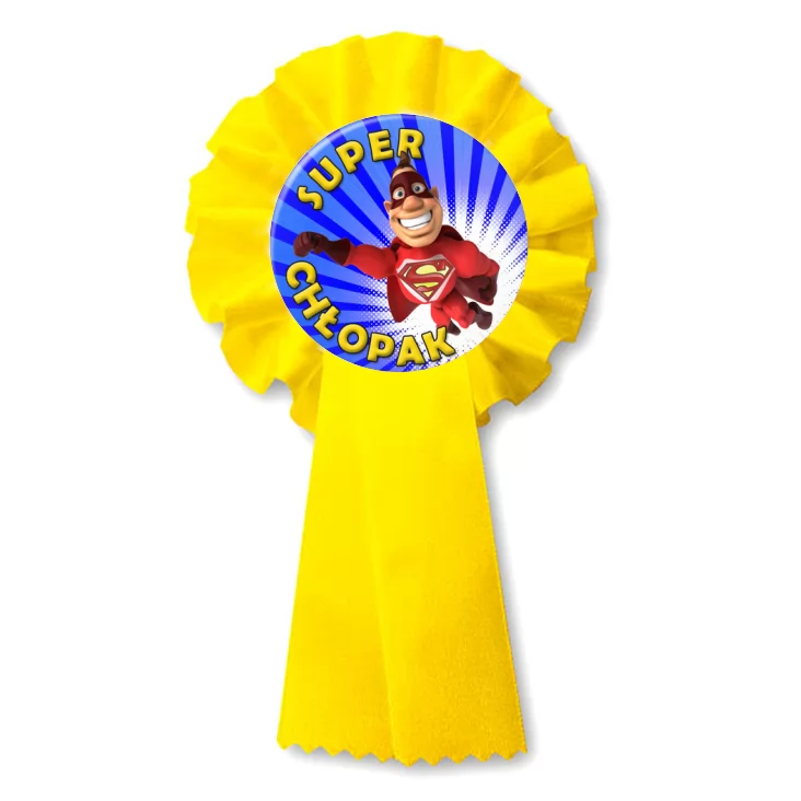 przypinka kotylion Super Chłopak