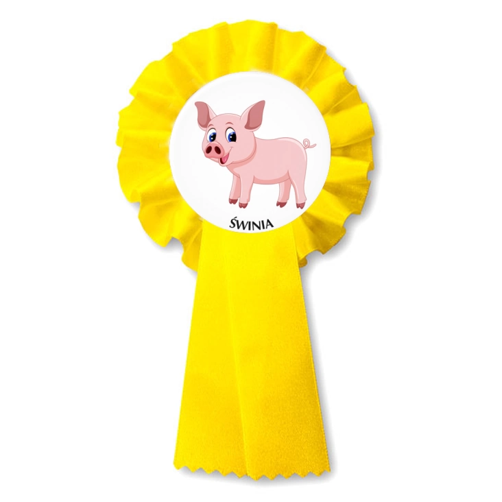 przypinka kotylion Świnia