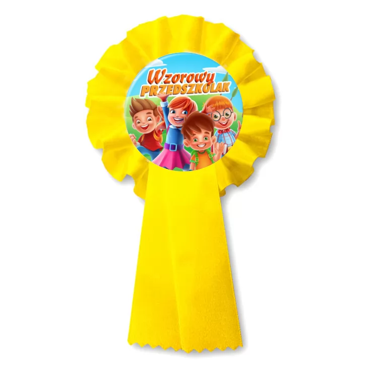 przypinka kotylion Odznaka wzorowego przedszkolaka