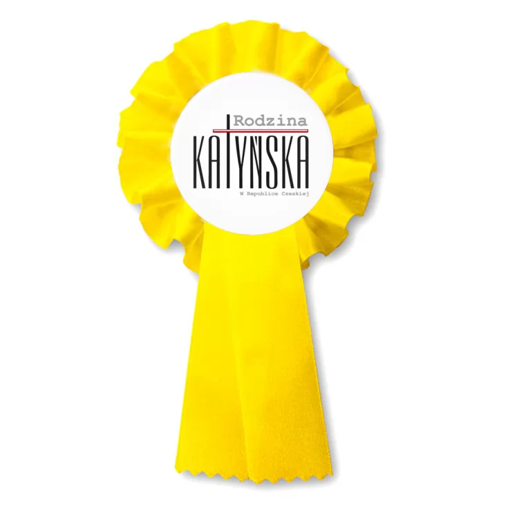 przypinka kotylion Rodzina Katyńska logo