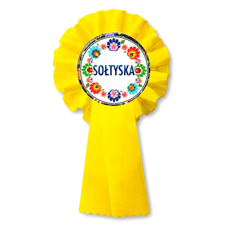 przypinka kotylion Sołtyska folk