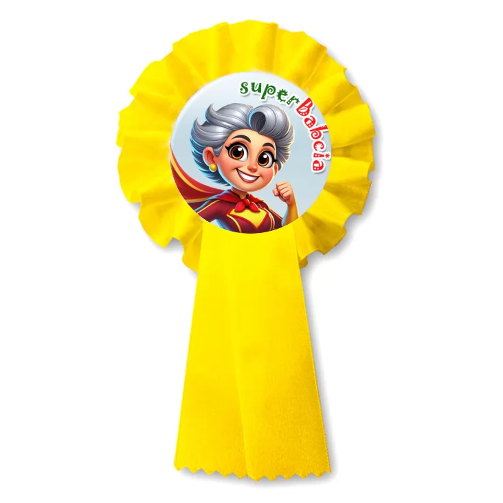 przypinka kotylion superBabcia