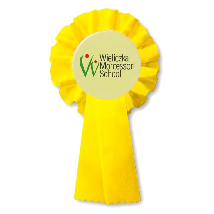 przypinka kotylion Wieliczka Montessori School