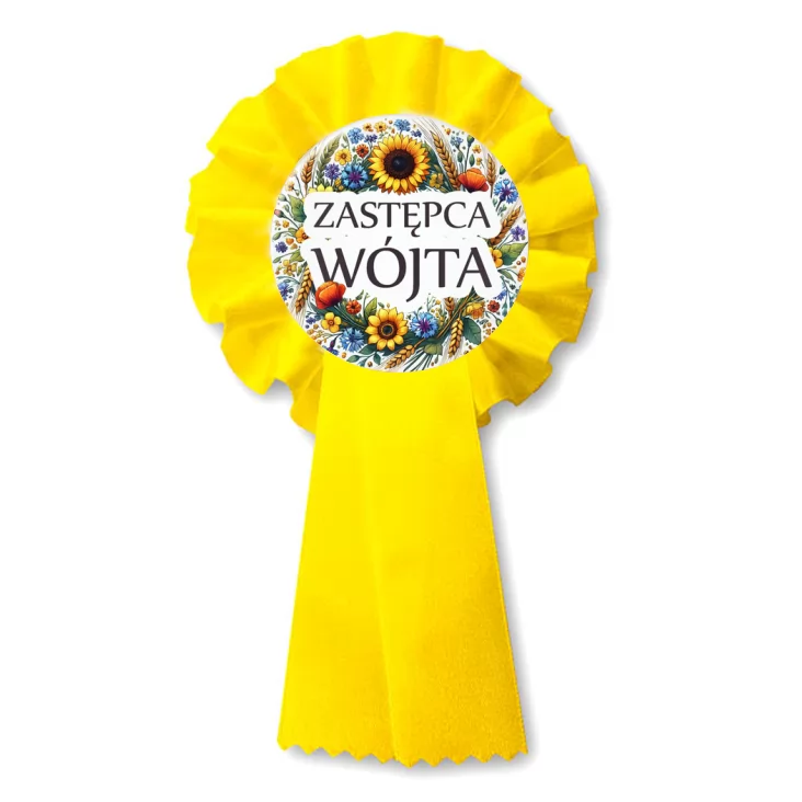 przypinka kotylion Zastępca wójta polskie kwiaty polne