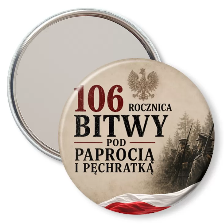 przypinka lusterko 106. rocznica Bitwy pod Paprocią