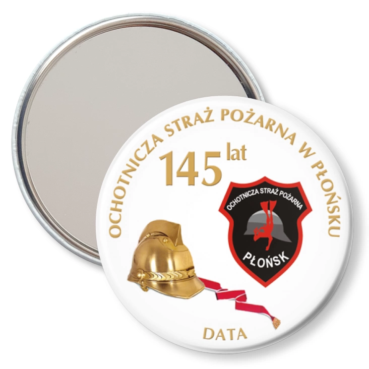 przypinka lusterko 145 lat OSP w Płońsku
