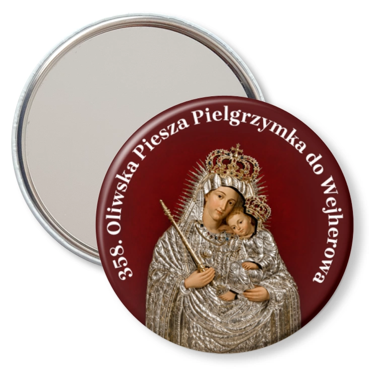 przypinka lusterko 358. Oliwska Piesza Pielgrzymka do Wejherowa