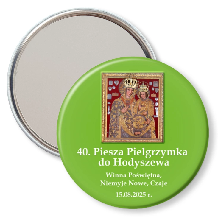 przypinka lusterko 40. Piesza Pielgrzymka do Hodyszewa