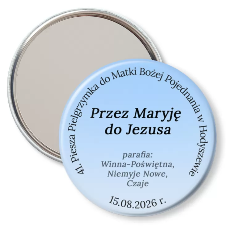 przypinka lusterko 41 Piesza Pielgrzymka do Matki Bożej Pojednania