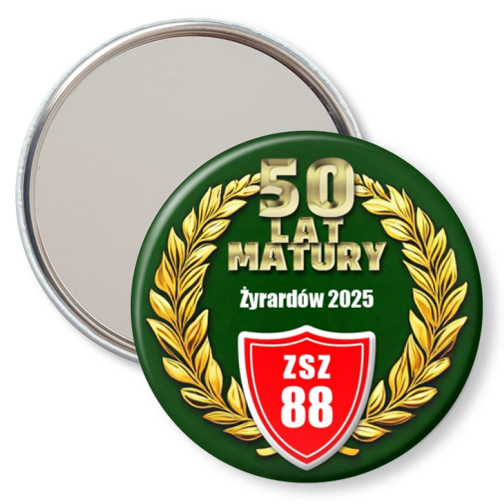 przypinka lusterko 50 lat Matury ZSZ 88