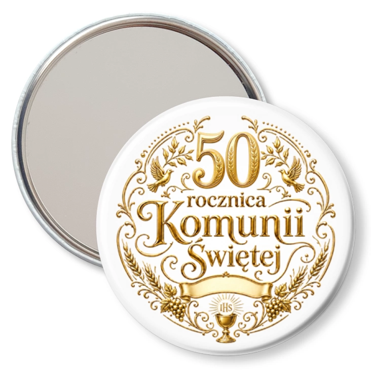 przypinka lusterko 50 rocznica Pierwszej Komunii Świętej