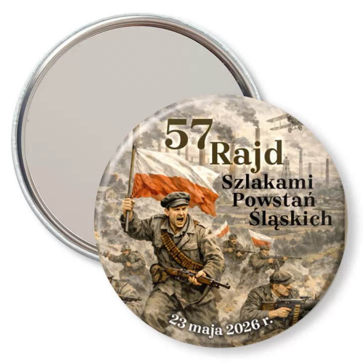 przypinka lusterko 57 Rajd Szlakami Powstań Sląskich