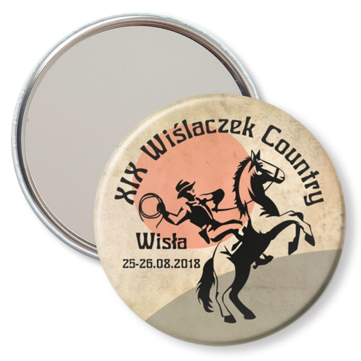 przypinka lusterko XIX Wiślaczek Country