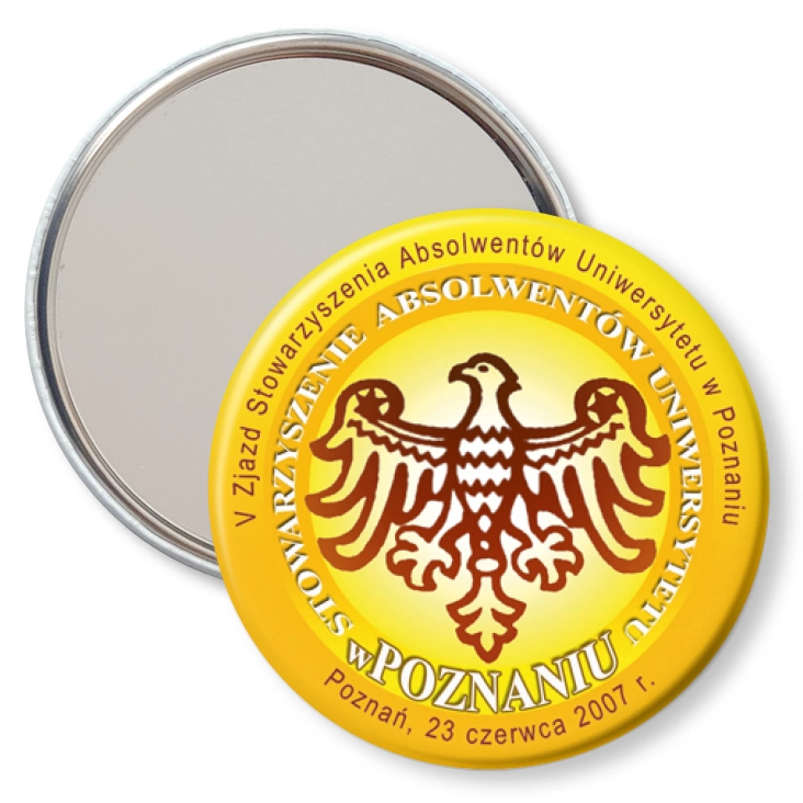 przypinka lusterko V Zjazd Absolwentów UAM Poznań 2007