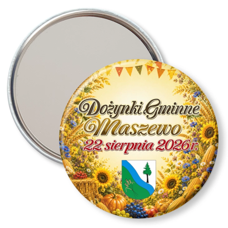 przypinka lusterko Dożynki Gminne Maszewo 2026